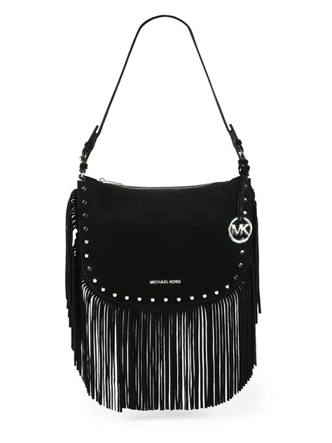 Michael kors black fringe purse + FREE SHIPPING 